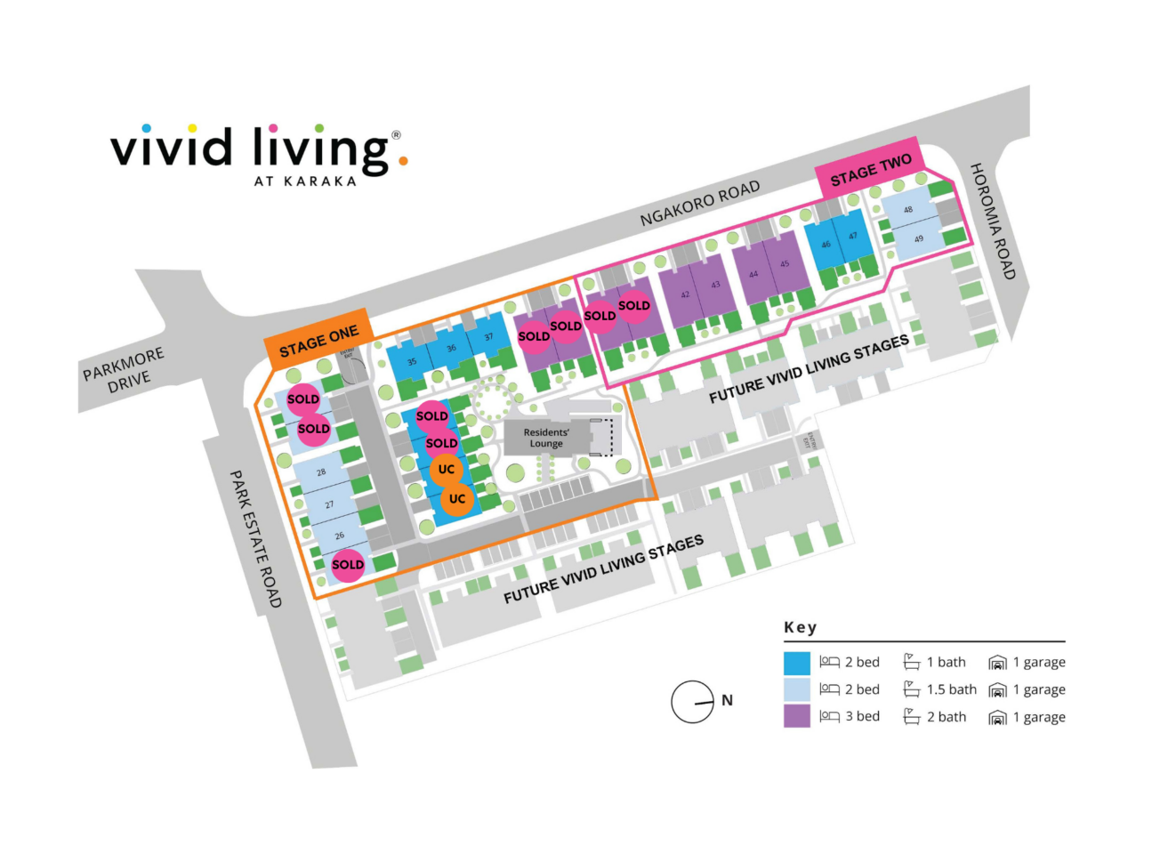 Karaka Sales and Walking Map 2